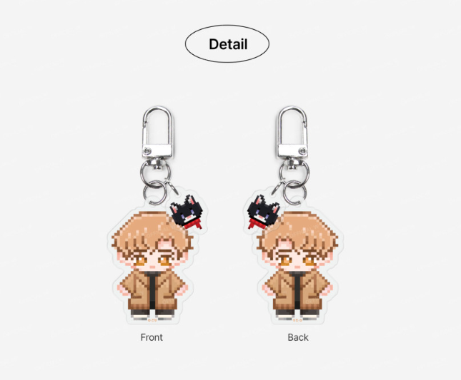 In Your Wake Pixel Acrylic Keychain