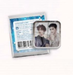 Pearl Boy Collection Square Can Badge