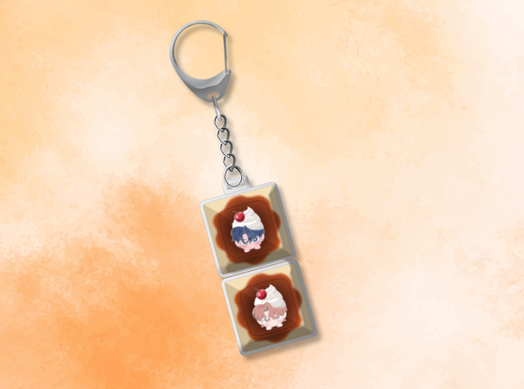 Sketch Keycap Keyring