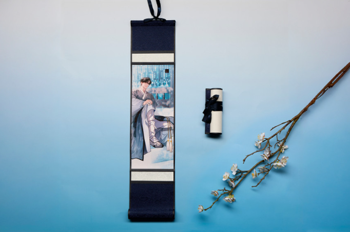 [Pre-order] Romantic Flower Silk Single Item:  Wall Scroll