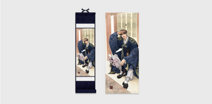 [Pre-order] Romantic Flower Silk Single Item:  Wall Scroll
