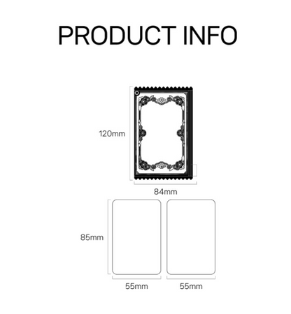 [Pre-order] Romantic Flower Silk Single Item:  Photocard Pouch Set