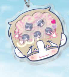 [Pre-order] Stay Out of My Head!  Acrylic Shaker Keychain