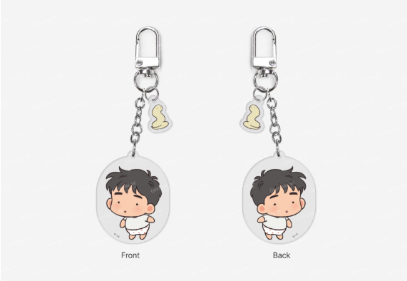 The Sacred Serpent's Seduction Dress-up Acrylic Keyring