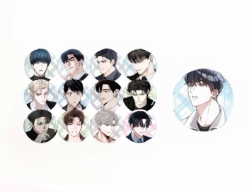 Noctea Pop-up: Us in Bloom Random Can Badge  Type A (13 Types)