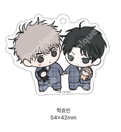 [Pre-order] Author Oryu :  Opposites Attract SD Acrylic Keyring