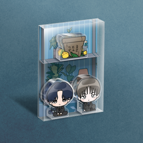 Unchanged Man Plant Pot Acrylic Block