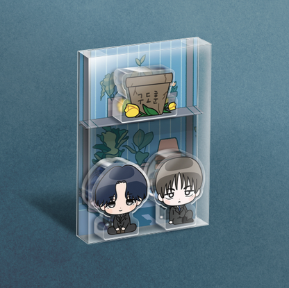 Unchanged Man Plant Pot Acrylic Block