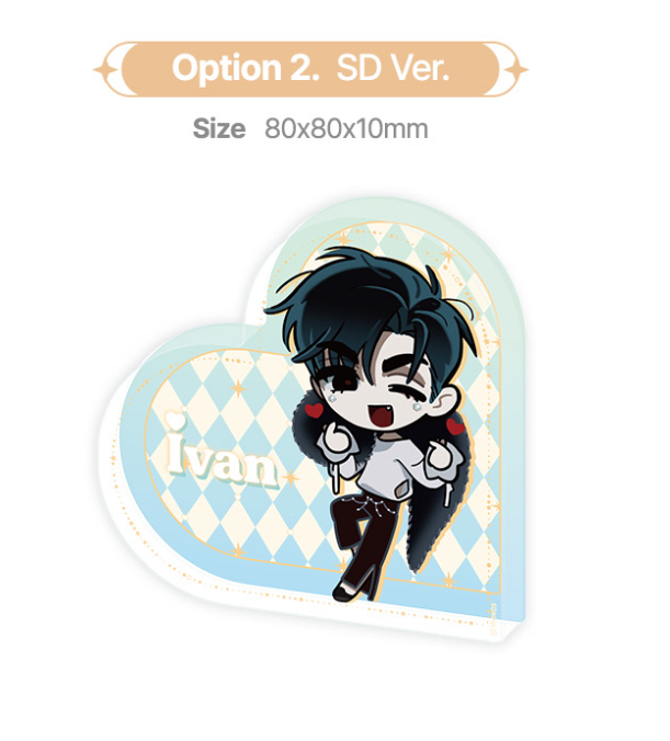 ALIEN STAGE IVAN act.IV Heart Acrylic Block