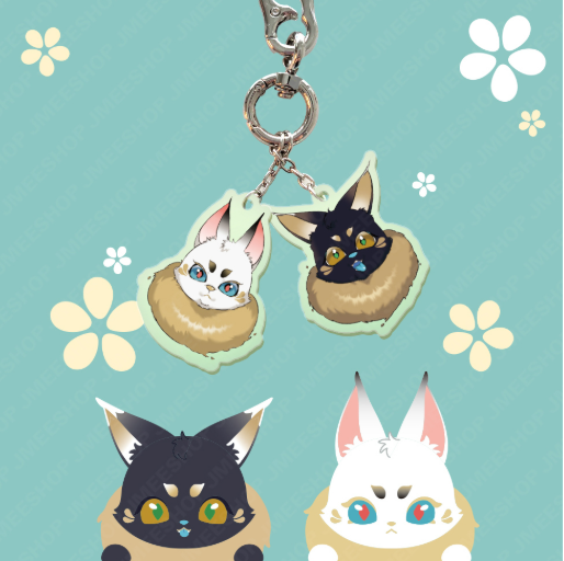 [Regular/Pre-order] Blossoms of the White Night Fenrir Keyring