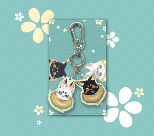 [Regular/Pre-order] Blossoms of the White Night Fenrir Keyring
