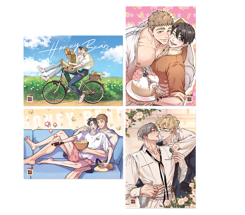 [Pre-order] Honey Bear Mini Keyring + Sticker Set