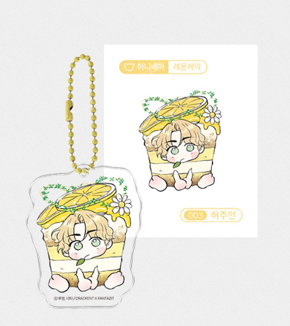 [Pre-order] Honey Bear Mini Keyring + Sticker Set