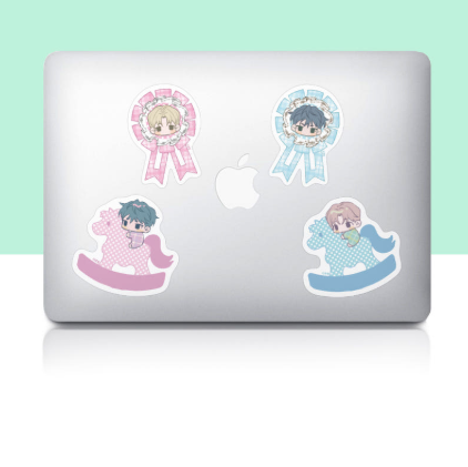 Pond Where Flowers  Big Cut-Out Sticker