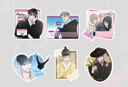 Red Thread Quest Pop-up Sticker Set