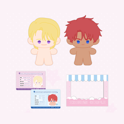 [KISS X DESIRE LAND POP-UP] [Pre-Order] Jjogumi Couple 10 cm Doll Set (Grayson x Tain)