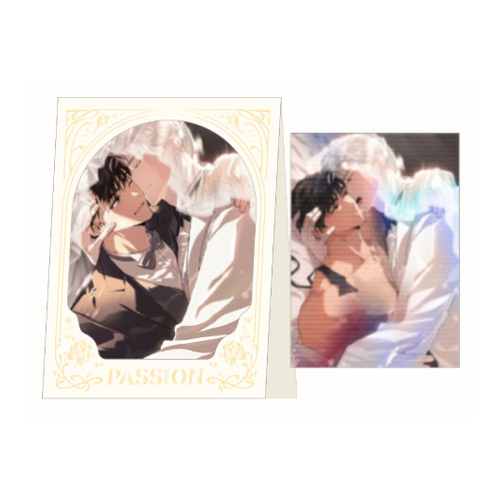 PASSION BOUTONNIERE'S VOW Lenticular Postcard & Frame Stand Set