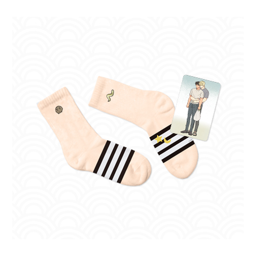 [Pre-order] The Sacred Serpent's Seduction Three-Stripe Slipper Socks