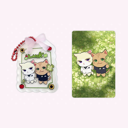 [KISS X DESIRE LAND POP-UP] Lucky Kitty Cat Acrylic Keyring Pack