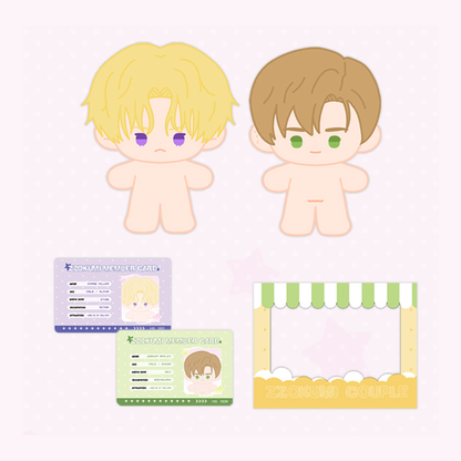 [KISS X DESIRE LAND POP-UP] [Pre-Order] Jjogumi Couple 10 cm Doll Set (Chase x Josh)