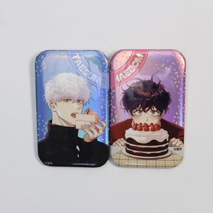 [Pre-order] Cherry Blossoms After Winter Square Hologram Badge Set (2 Designs)