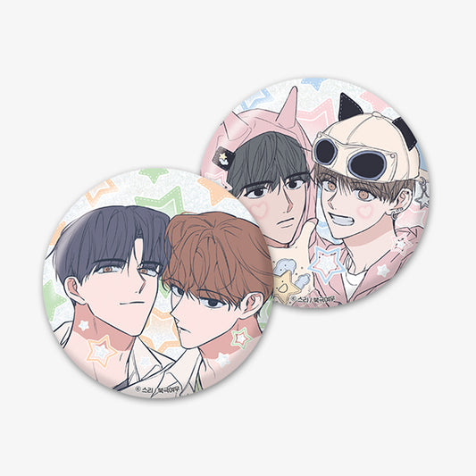 [Pre-order] Between the Stars Glitter Can Badge SET