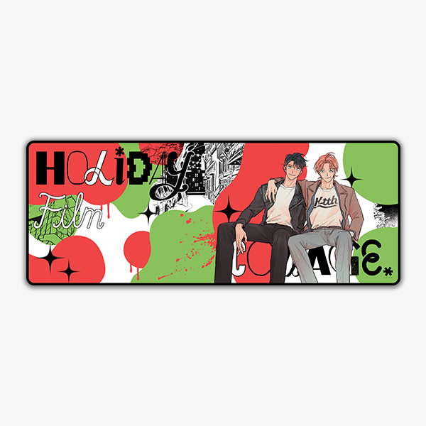 Holiday Film Collage Desk pad