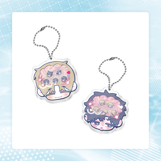 [Pre-order] Stay Out of My Head!  Acrylic Shaker Keychain