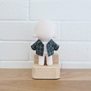 10cm Doll Vintage Check Shirt
