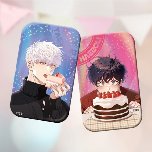 [Pre-order] Cherry Blossoms After Winter Square Hologram Badge Set (2 Designs)