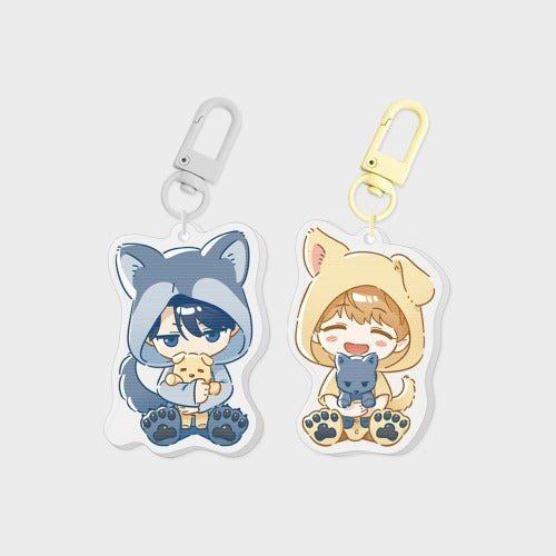 Love on Hold Lenticular Keyring Set