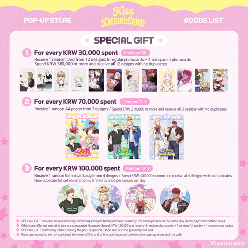 [KISS X DESIRE LAND POP-UP] [Pre-Order] Jjogumi Couple 10 cm Doll Set (Grayson x Tain)
