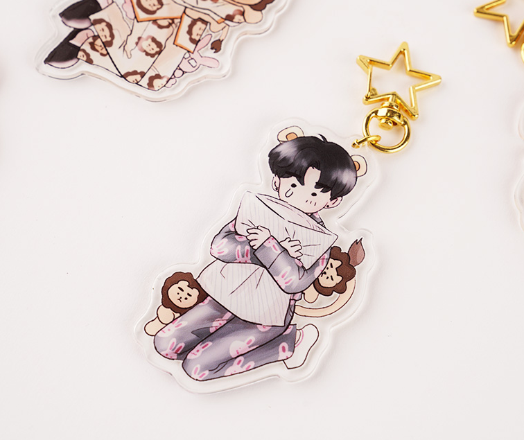 A Male Fan Characters Acrylic Keychains