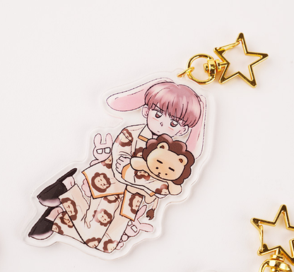 A Male Fan Characters Acrylic Keychains