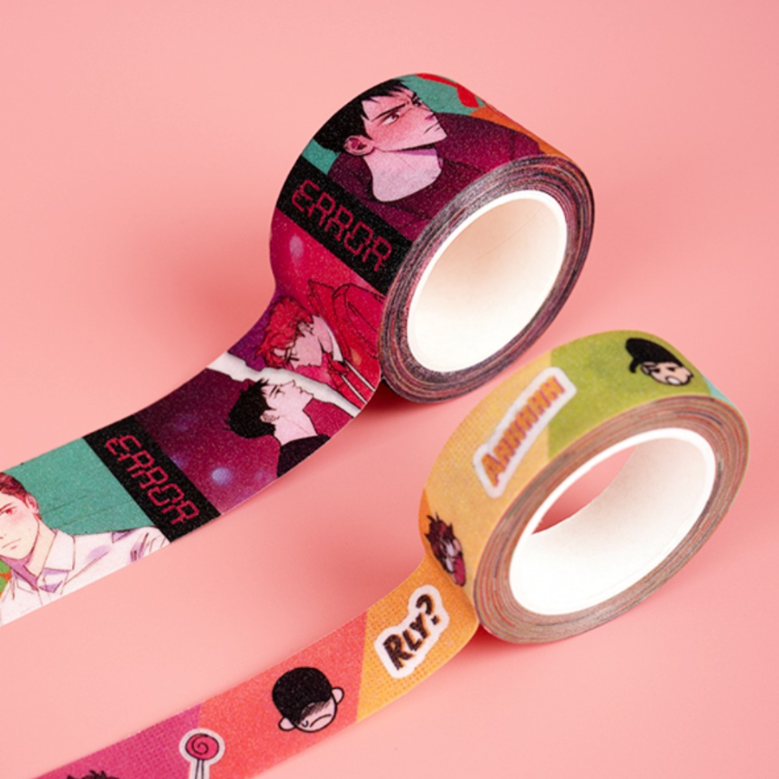 Semantic Error Adhestive Glitter Tape Rolls