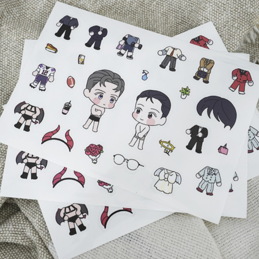 Punch Drunk Love Dress up stickers set