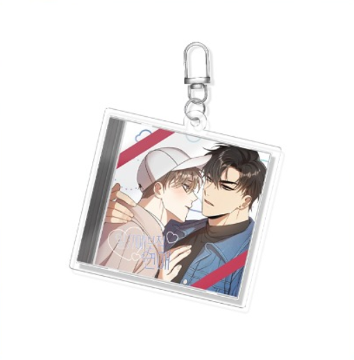 Love is like the Weather Forecast - CD Acrylic Keyring