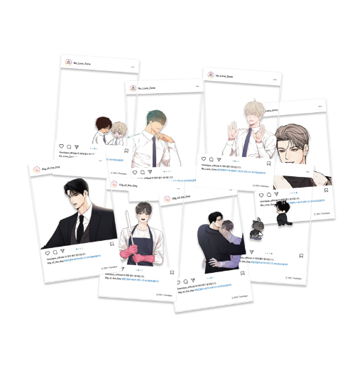 [Danbi Pop-up] [19+] No Love Zone, Gig of the Day - Illustrated Postcard Book SET