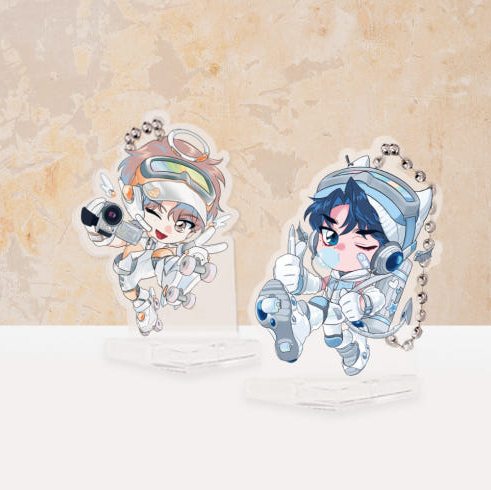 Sketch Mini Acrylic Keyrings
