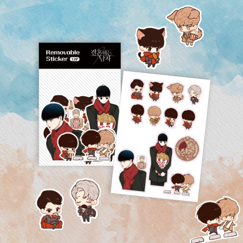 [Missing Love: The Marrying Man] Removable Piece Sticker Pack