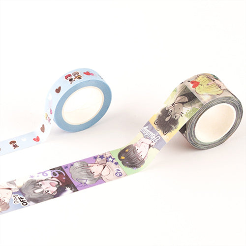 A Male Fan Glitter Washi Tapes