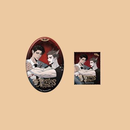 [CH][Pre-order] Opposites Attract "Etching Possession" Can Badge Set