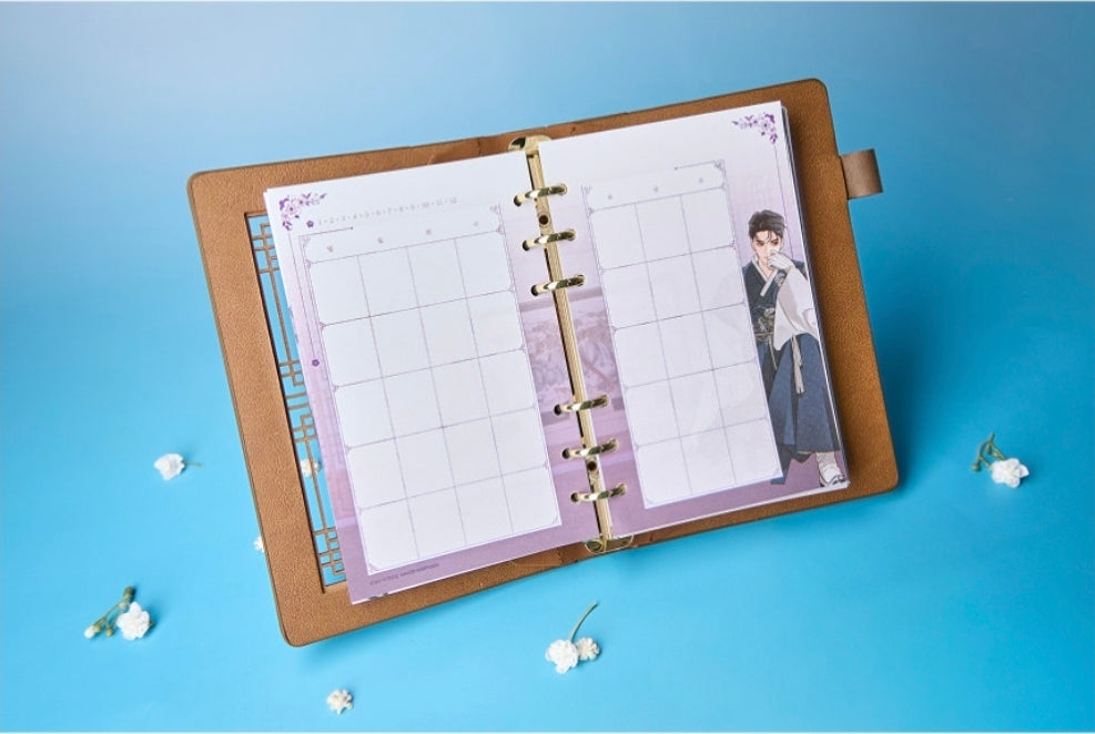 [Pre-order] Romantic Flower Silk Wood Diary