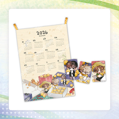 When Pear Blossoms Bloom Fabric Calendar