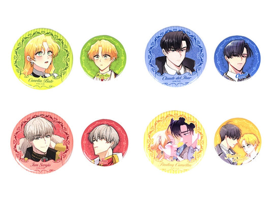 Finding Camellia Can Badge Set (4 types)