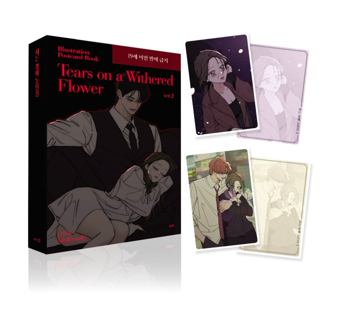 [POP-UP] Tears on a Withered Flower Illustration Postcard Book (19+) ver.2