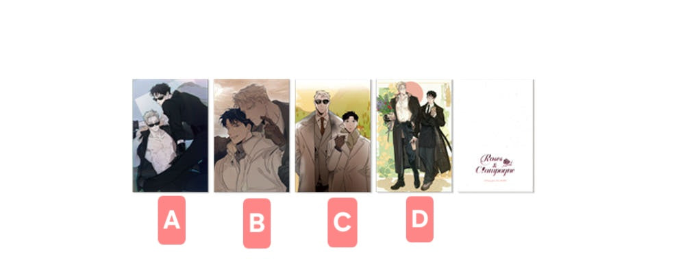 [Pre-order]Roses and Champagne Postcard Set (4 Types)