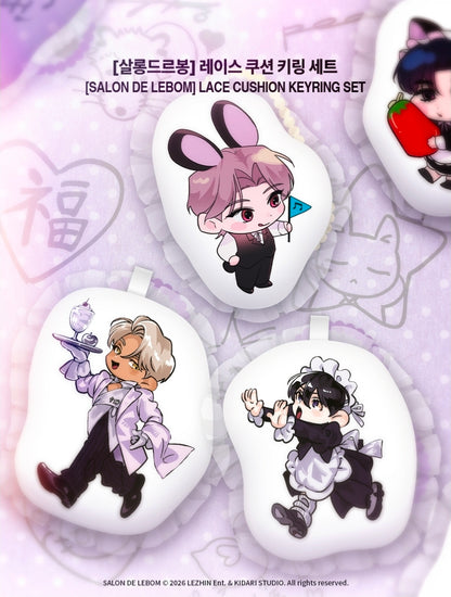[Regular/Pre-order] Salon de Lebom: Between Aprons & Gloves Lace Cushion Keyring Set