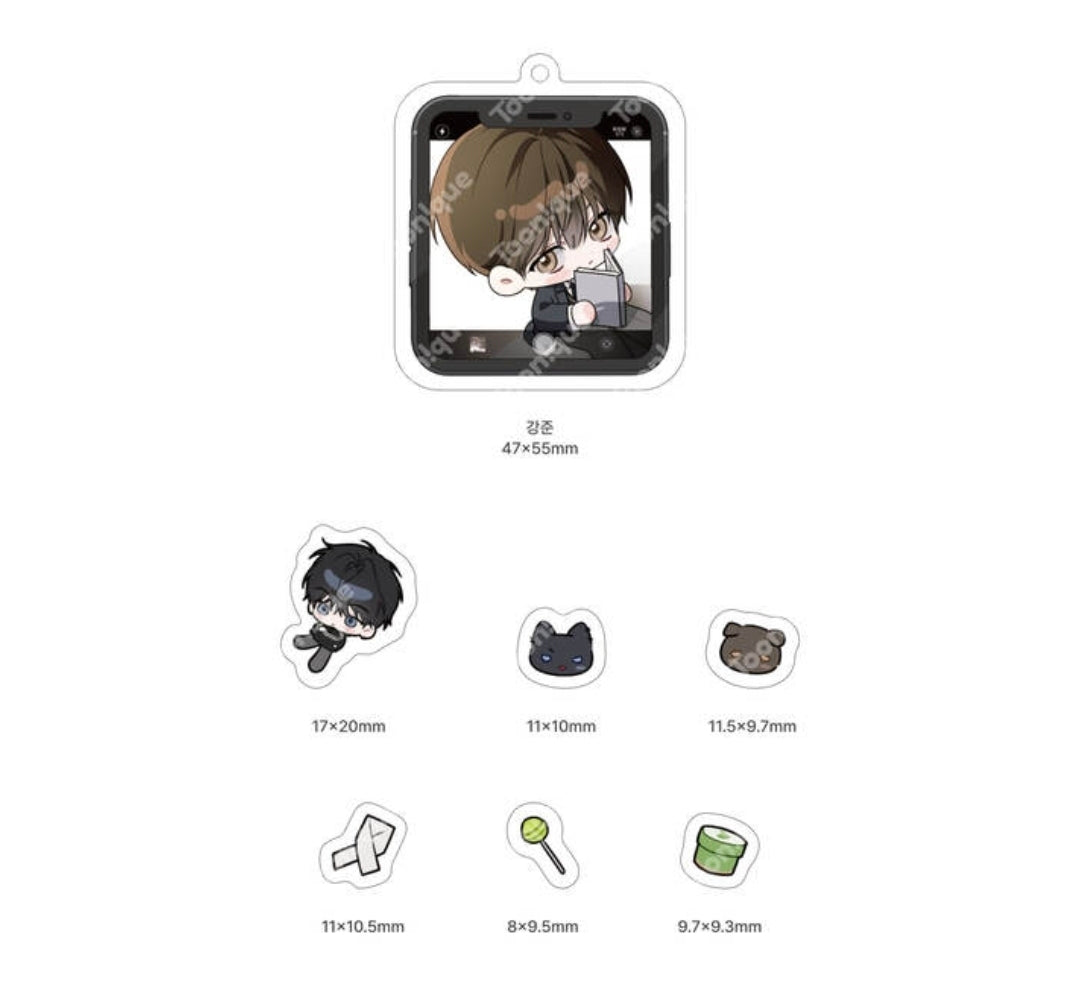 [Pre-order] Eighteen's Bed Acrylic Shaker Keychain