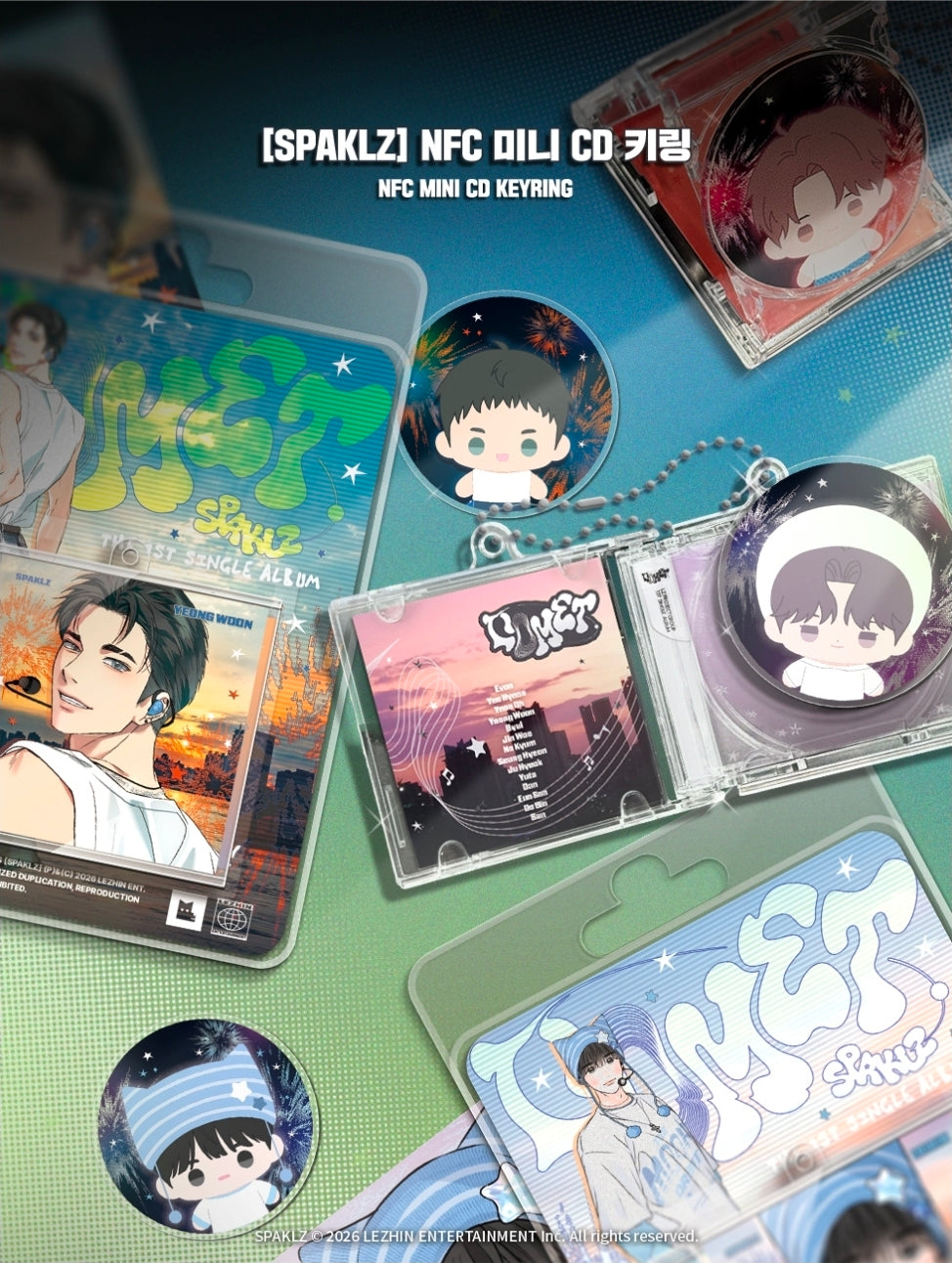 Pop-Up: Spaklz 2026 World Tour Mini NCF CD Keyring